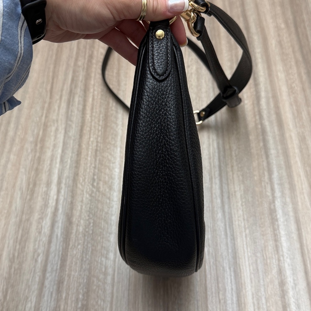 Coach Aria Shoulder Bag in Black Leather Shoulder & Crossbody Purse - Picture 12 of 16